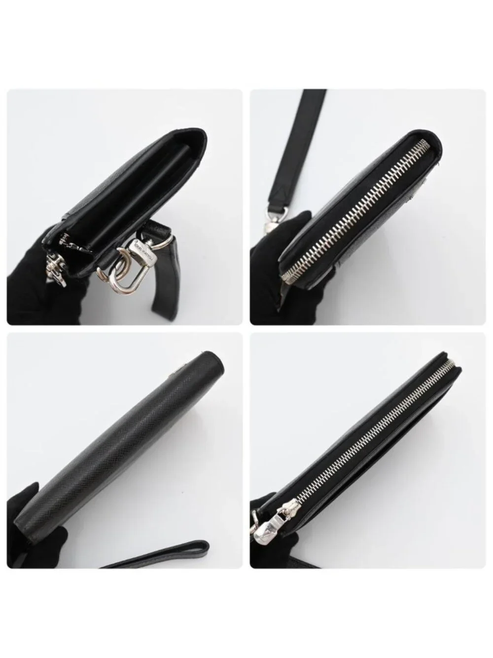 Louis Vuitton Taiga Zippy Dragonne Wallet Black